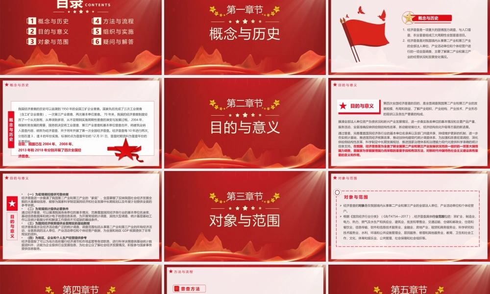 第五次全国经济普查主题学习活动PPT把脉经济摸家底普查结果共受益PPT课件（带内容）.pptx