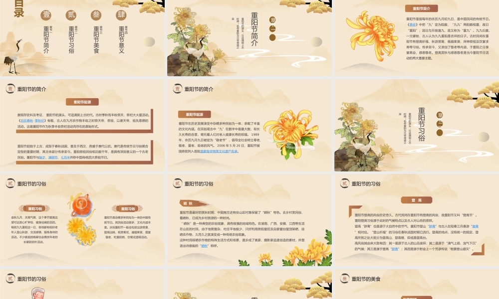 小清新重阳节模板.pptx