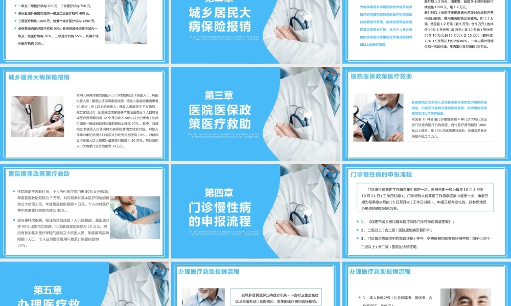 医院医保政策培训医疗救助办理流程PPT模板.pptx