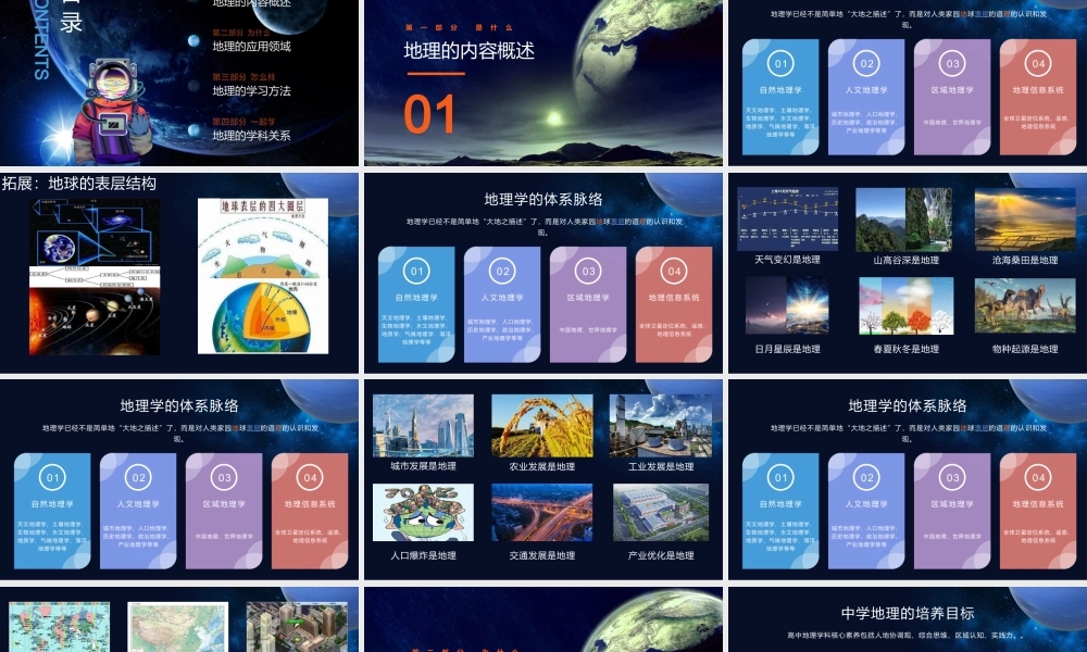 开学第一课走进地理学课件PPT模板.pptx