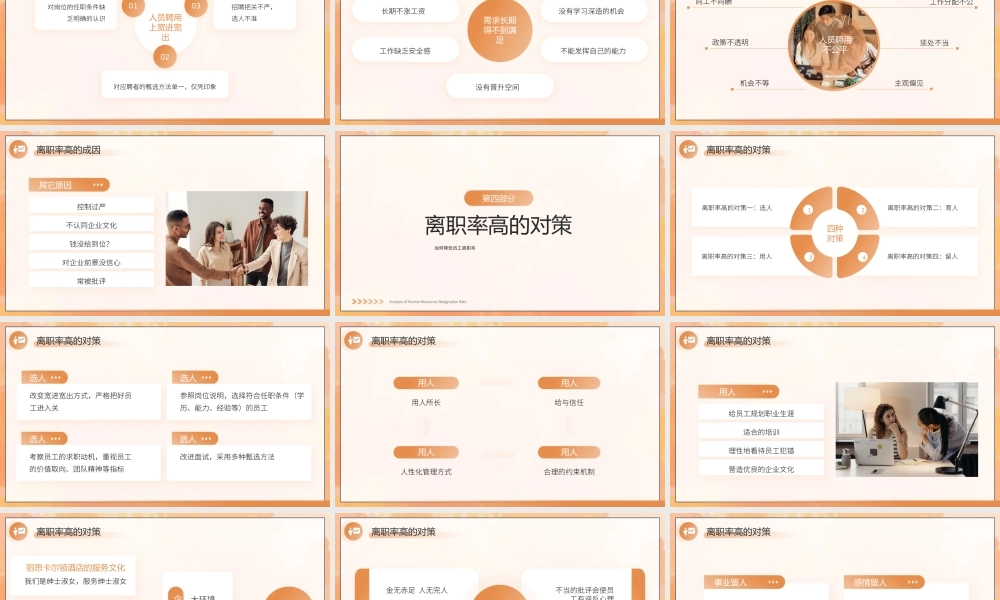 人力资源离职率分析PPT离职率高的成因PPT课件（带内容）.pptx