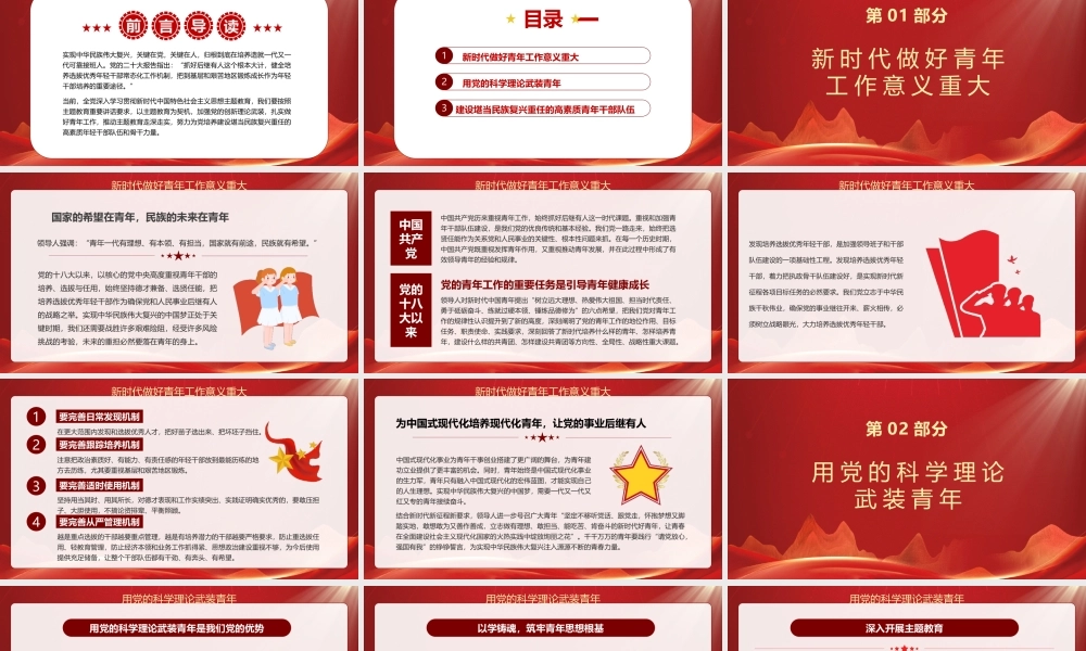 抓好后继有人这个根本大计推动主题教育走深走实PPT课件（带内容）.pptx