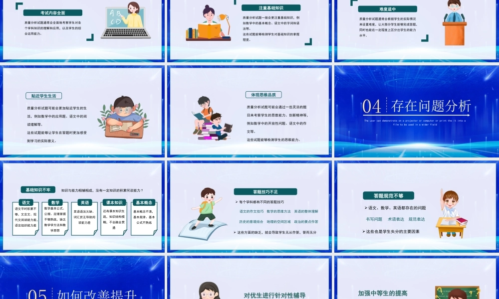 2023年考试质量分析大会PPT解析成绩数据分析促进提高PPT课件（带内容）.pptx