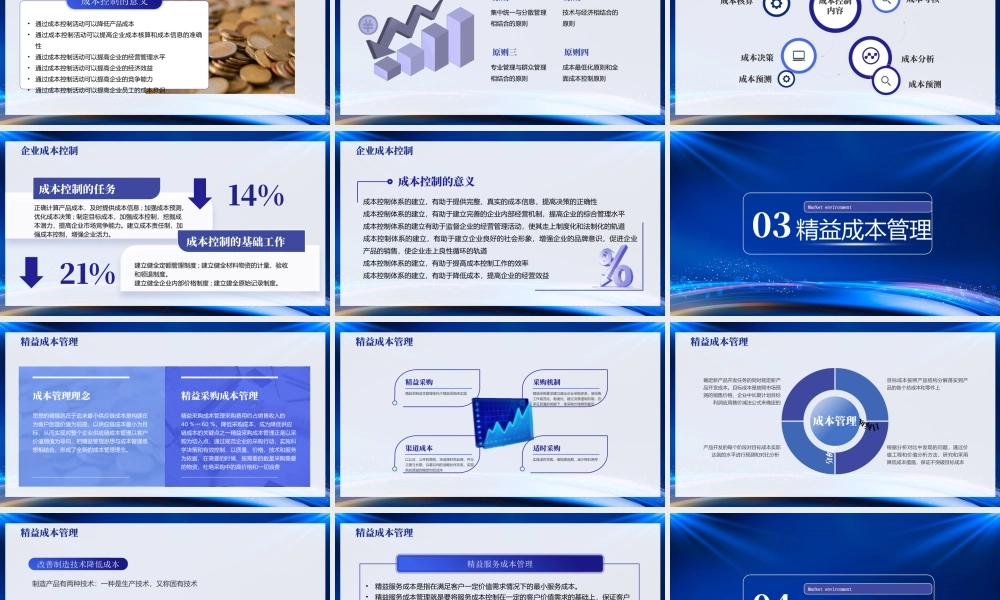 企业生产成本预算管理培训PPT成本控制体制PPT课件（带内容）.pptx