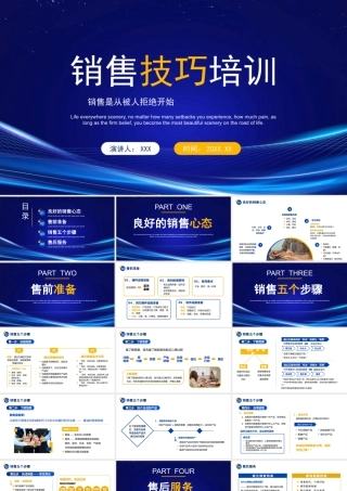 XX公司销售技巧培训PPT销售是从被人拒绝开始PPT课件（带内容）.pptx