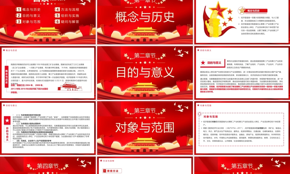 第五次全国经济普查PPT模板.pptx