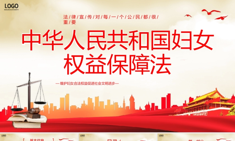 中华人民共和国妇女权益保障法PPT模板.pptx