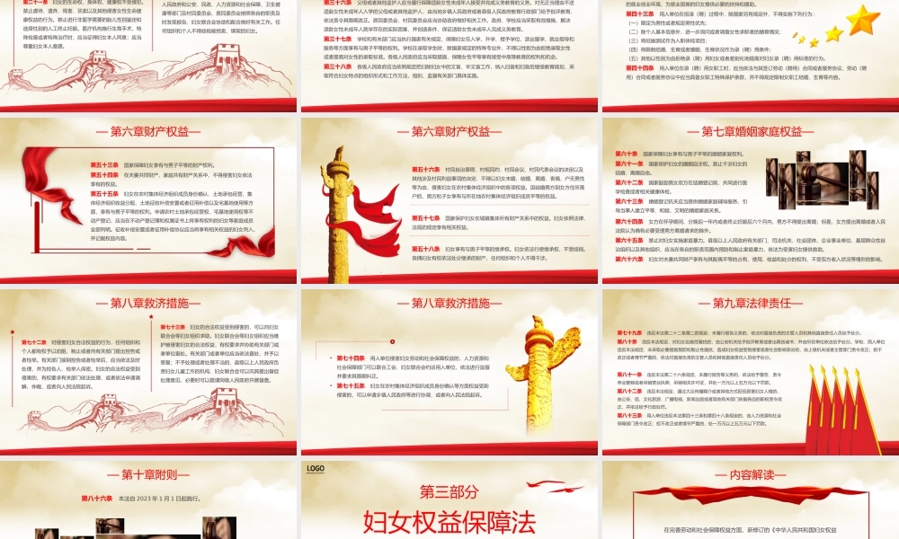 中华人民共和国妇女权益保障法PPT模板.pptx