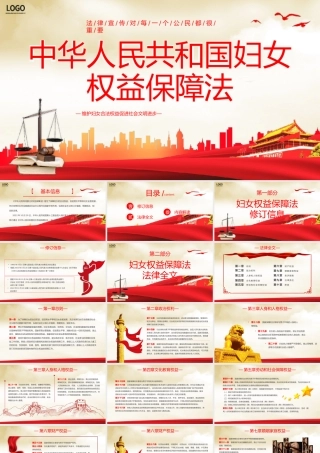 中华人民共和国妇女权益保障法PPT模板.pptx