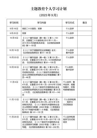 主题教育个人学习计划.docx