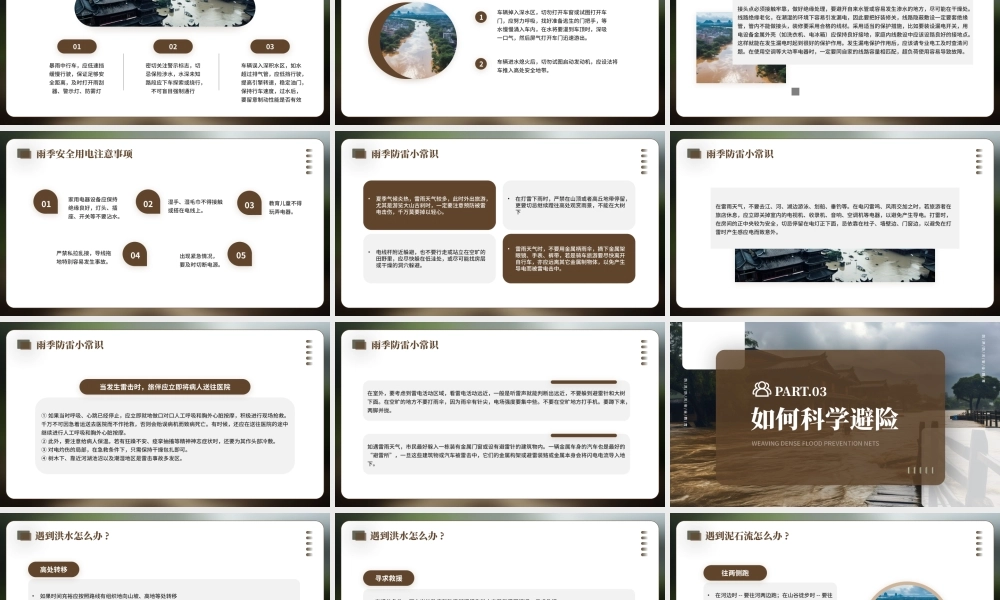防洪防汛安全教育PPT模板.pptx