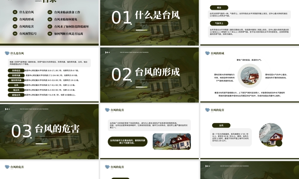 防台风安全教育培训PPT模版.pptx