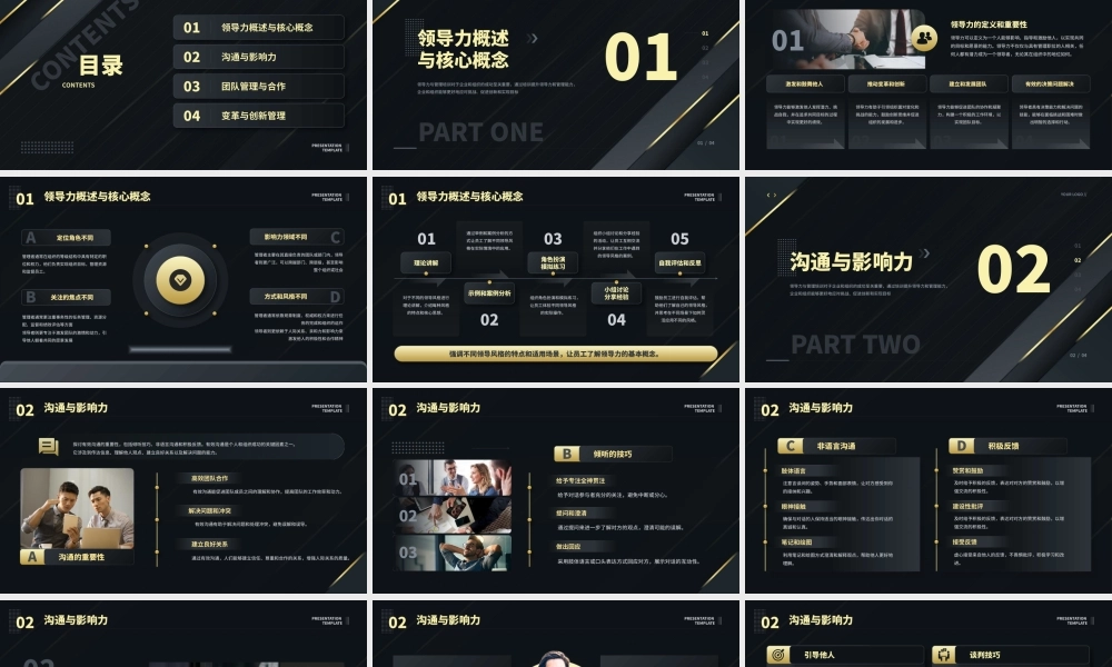 企业领导力和管理力培训PPT模板.pptx