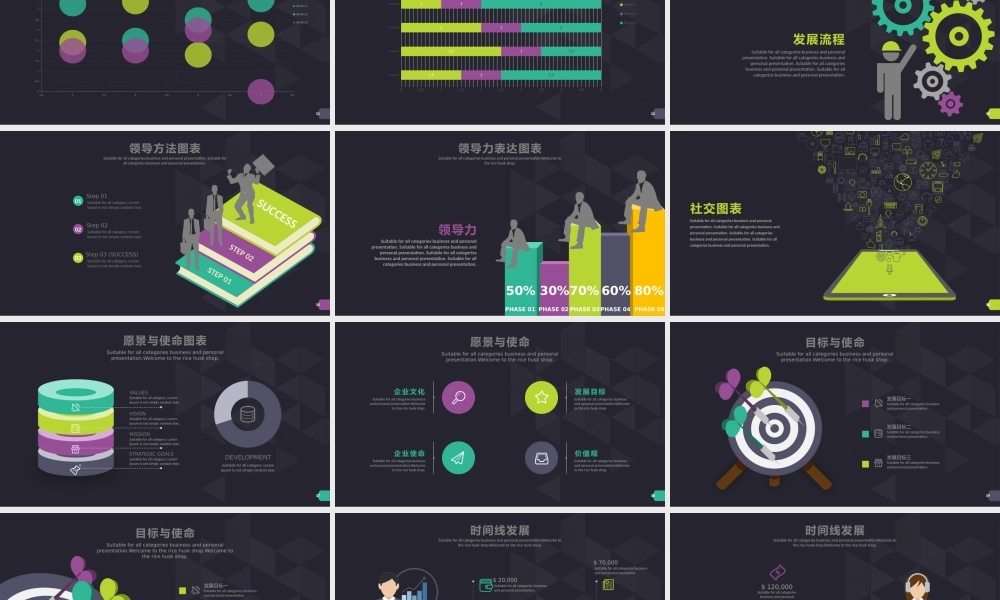 项目流程图表万能模板.pptx
