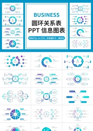 圆环关系表PPT信息图表.pptx
