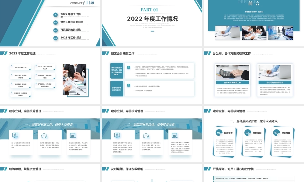 财务年终总结模板2023.pptx