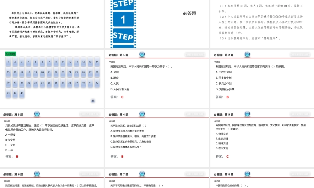 法律知识、依法合规竞赛题库.pptx
