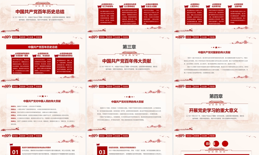 百年奋斗路 启航新征程-党史学习报告.pptx