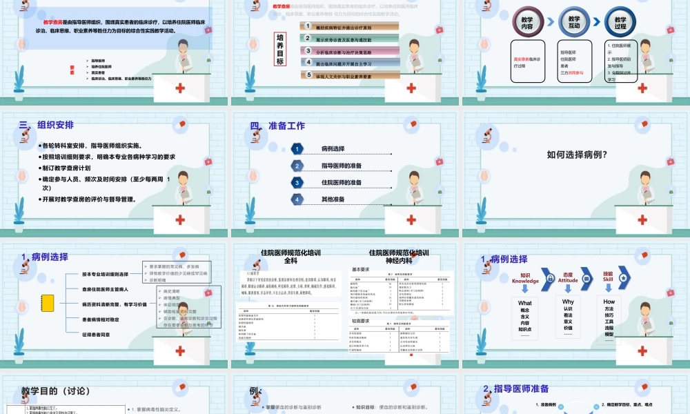住院医师规范化培训教学查房课件.PPTX