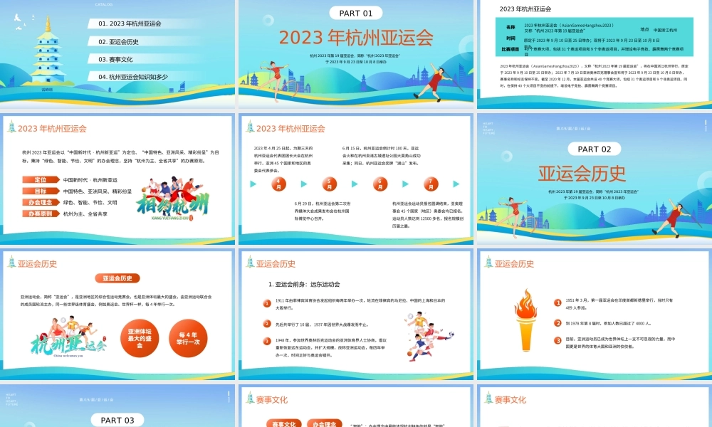 2023年第十九届杭州亚运会PPT课件.PPTX