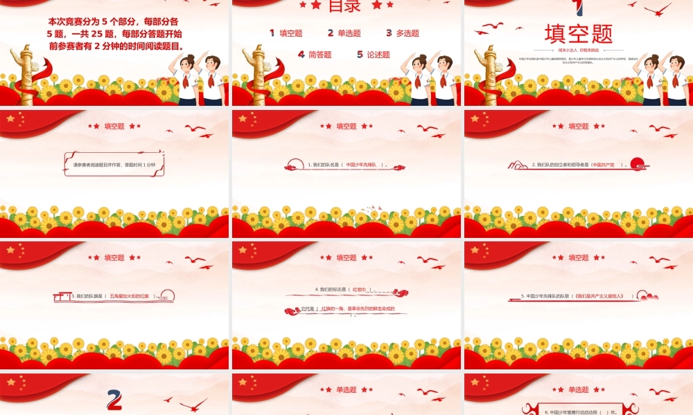 少先队知识竞赛PPT模板.pptx