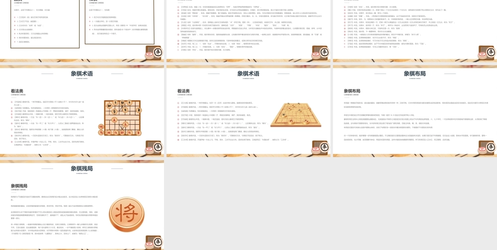 中国象棋知识讲座教学培训课件PPT模板.pptx