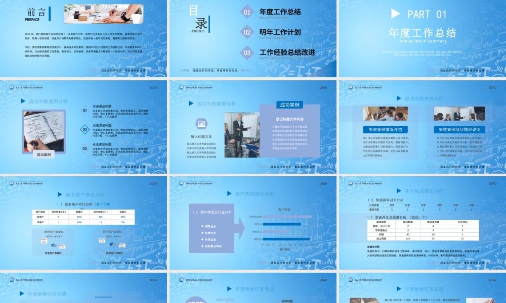XX公司销售年终工作总结PPT课件（完整框架）.pptx