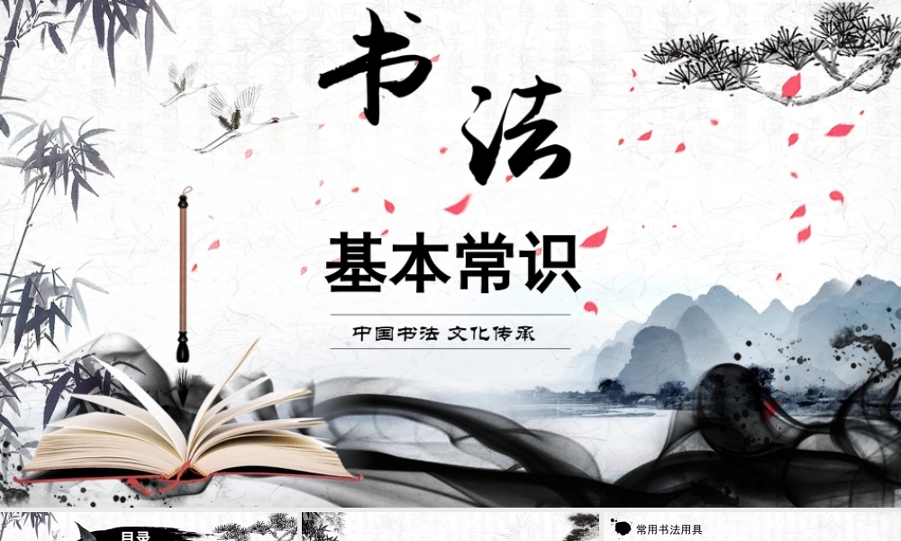 书法的基本常识中国书法文化传承.pptx