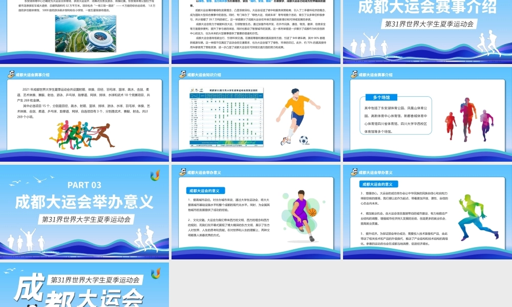 成都大运会介绍PPT模板.pptx