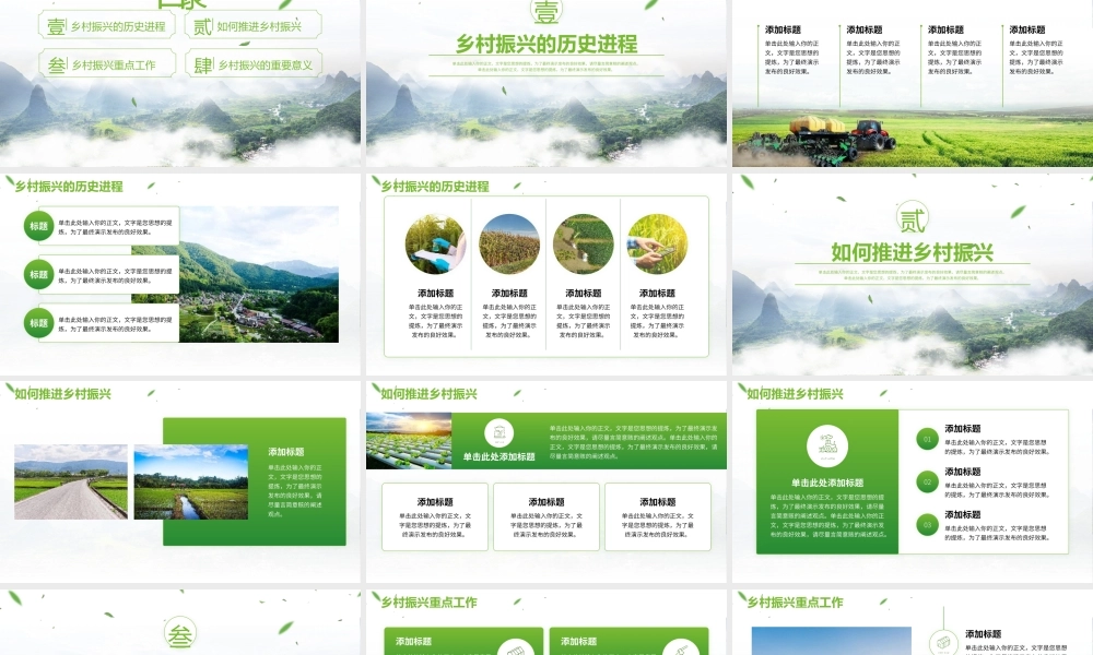 全面推进乡村振兴战略PPT模板.pptx
