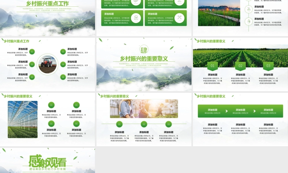 全面推进乡村振兴战略PPT模板.pptx