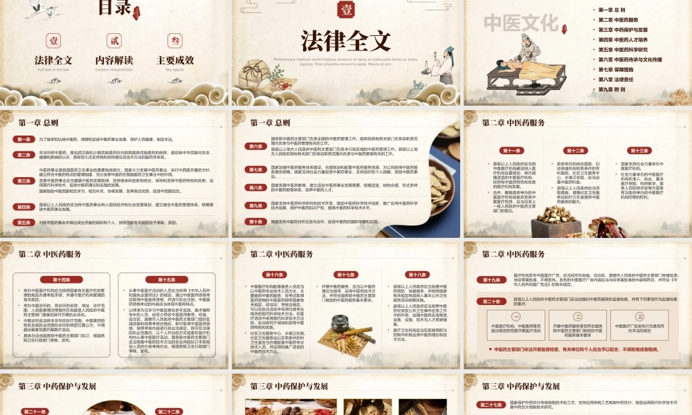 中华人民共和国中医药法知识宣讲PPT模板.pptx