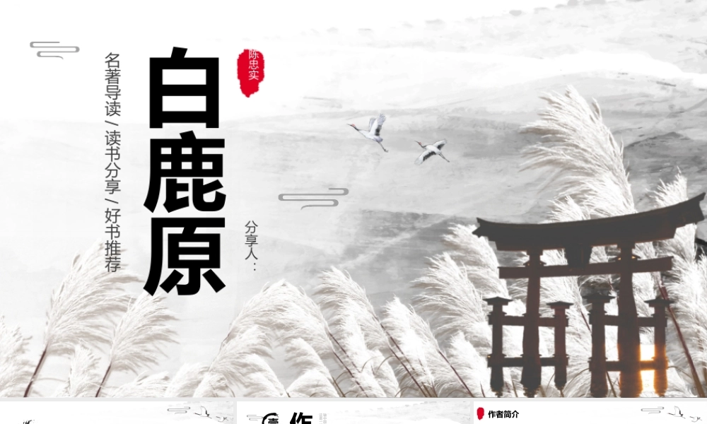 白鹿原名著导读读书分享.pptx