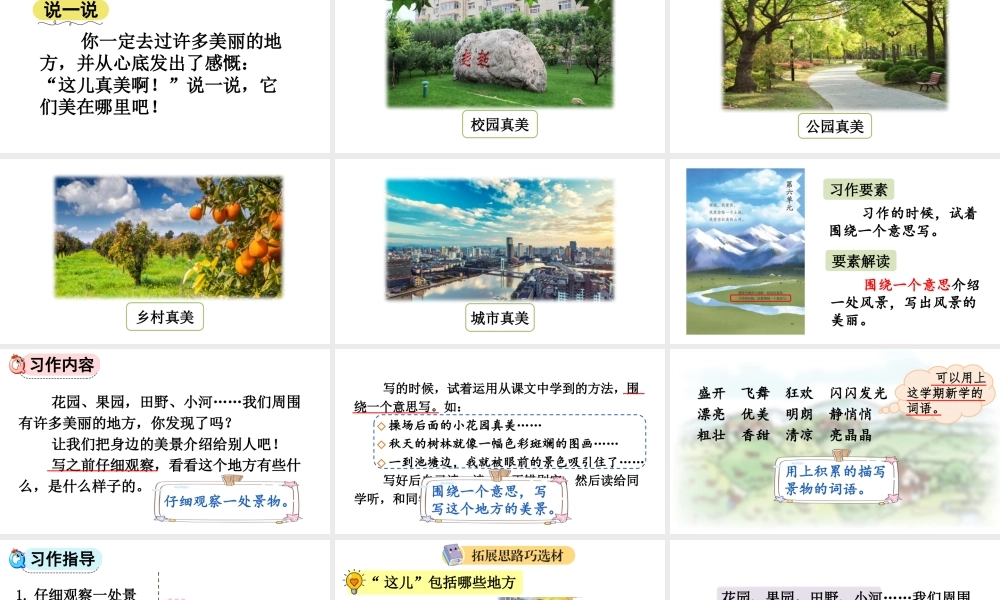 习作这儿真美【上课课件优质版】.pptx