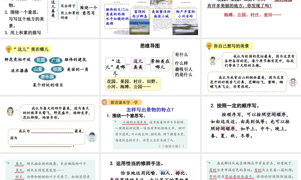 习作这儿真美【上课课件优质版】.pptx