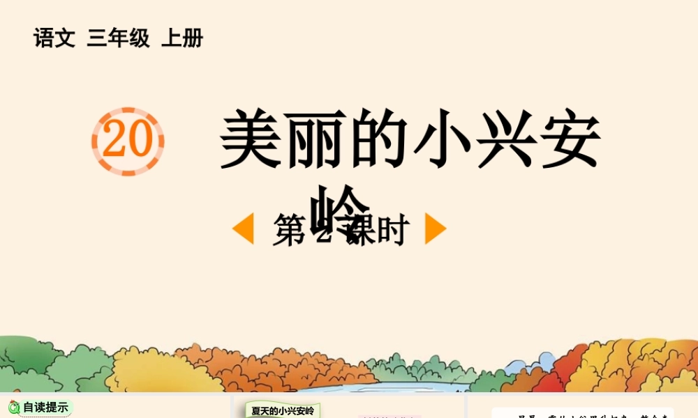 美丽的小兴安岭语文三年级上课件.pptx