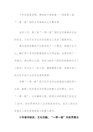 一带一路这十年.docx