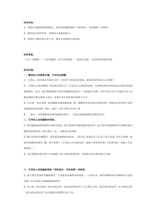 大班科学：磁铁找朋友.doc