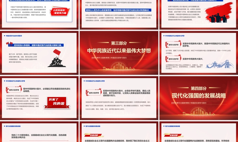 团员和青年主题教育第三专题团支部学习指引强国复兴主题培训PPT课件（带内容）.pptx