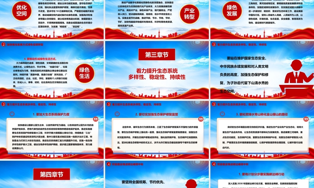高品质生态环境支撑高质量发展PPT以美丽中国建设全面推进人与自然和谐共生的现代化PPT课件（带内容）.pptx