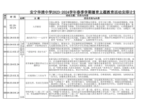 中学2023-2024学年春季学期德育教育活动安排计划表.xlsx