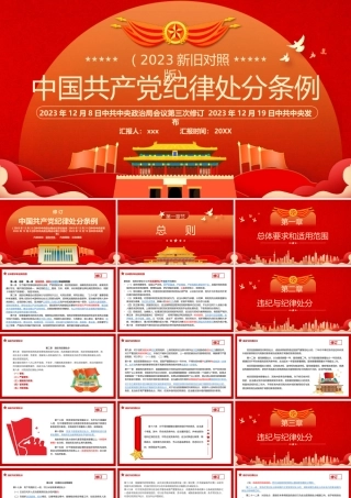 2024年新修订中国共产党纪律处分条例解读PPT模板.pptx