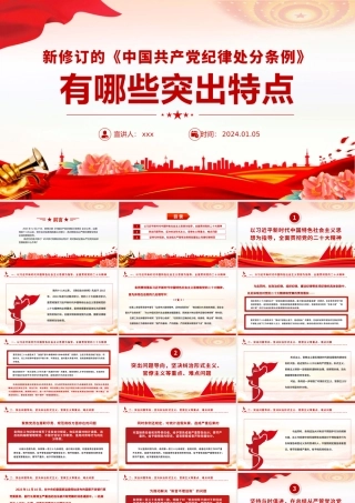 2024新修订的《中国共产党纪律处分条例》有哪些突出特点PPT课件.pptx