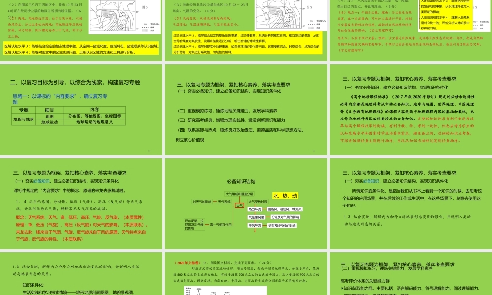 三新背景下2024年高考地理二轮备考复习策略课件.pptx