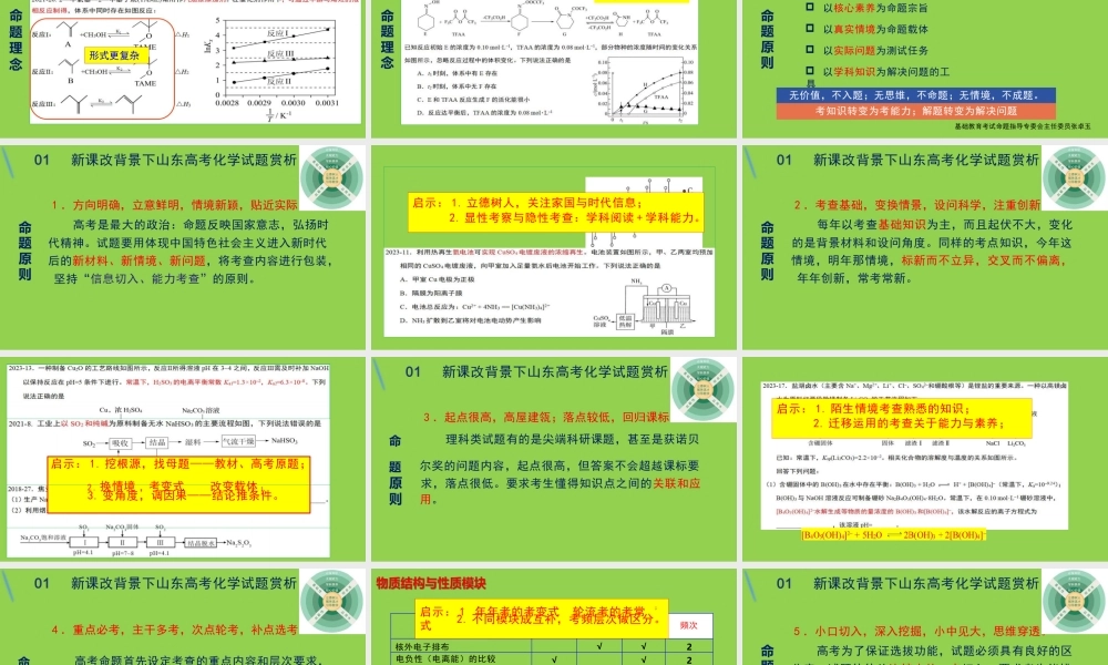 2024届高考化学命题趋势分析及高三二三轮复习策略讲座.pptx