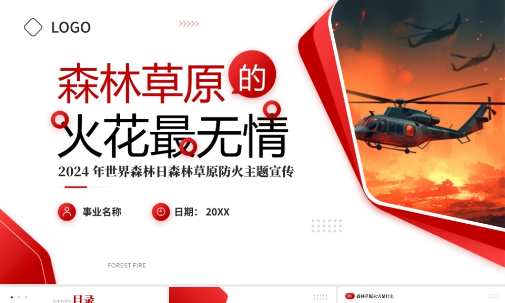 世界森林日森林草原防火主题宣传.pptx