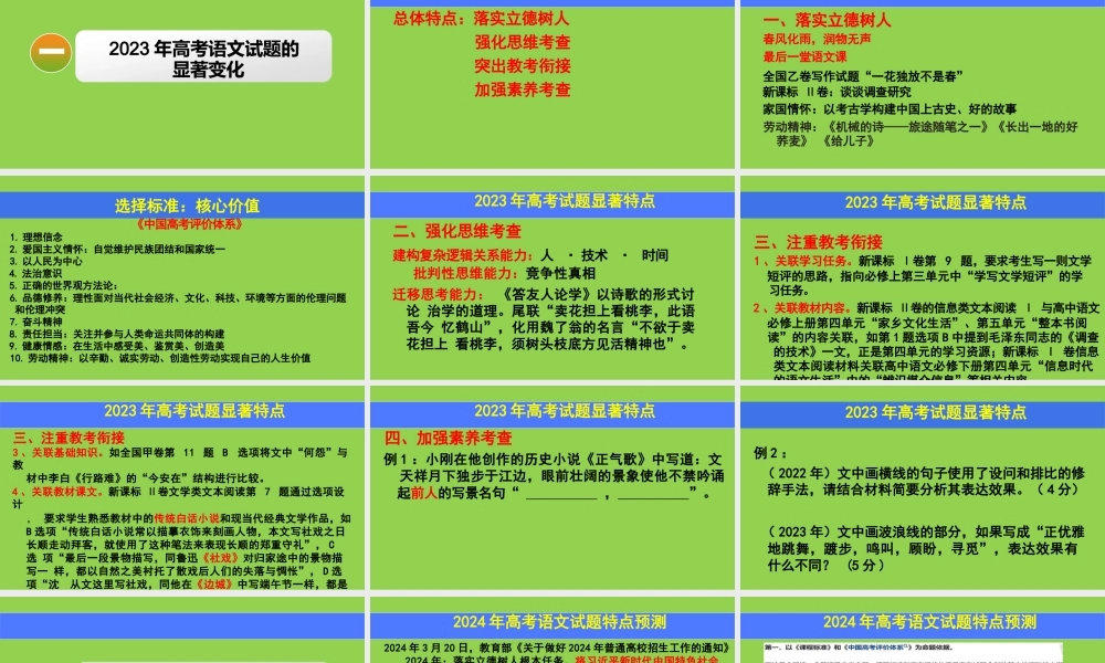 2024高考语文二轮复习备考策略.pptx