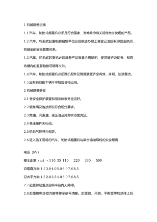 汽车、轮胎式起重机安全管理标准.docx