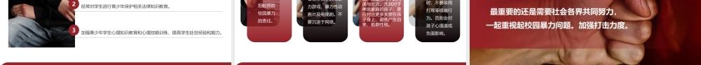 校园欺凌欺凌和暴力PPT模板宣传PPT动态PPT.pptx
