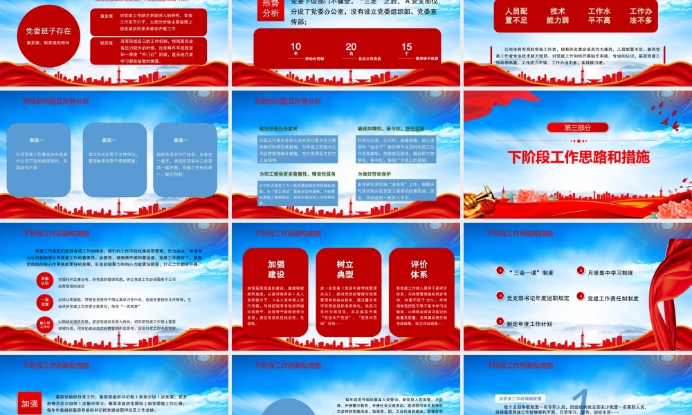 总工会工作总结PPT下阶段工作思路和措施PPT课件（带内容）.pptx